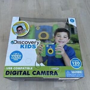 Discovery Kids Green and Blue Digital Camera Stores 120 Photos & Video